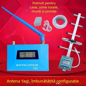 Amplificator de semnal pentru telefonul mobil, pentru uz casnic în zone rurale montane (Modelul 1, Distanța de releu: 1, Protecție împotriva trăsnetelor: Nu)