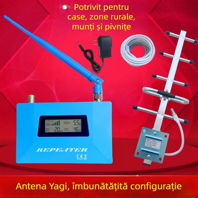 Amplificator de semnal pentru telefonul mobil, pentru uz casnic în zone rurale montane (Modelul 1, Distanța de releu: 1, Protecție împotriva trăsnetelor: Nu)