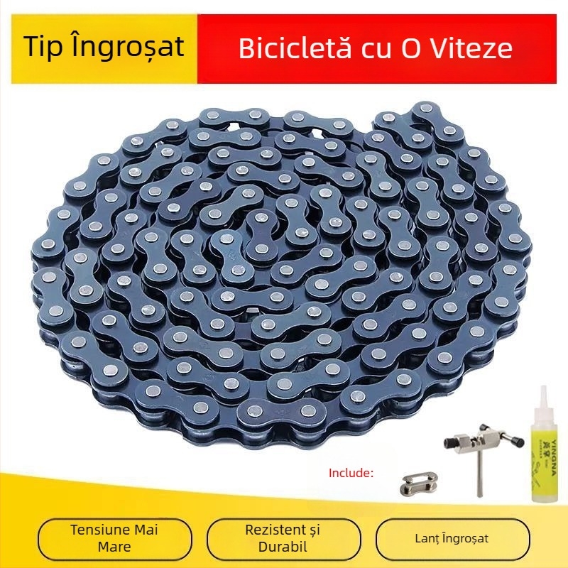 Lanț de bicicletă pentru copii, pentru munte, pliabil și utilizare universală — lanț de transmisie