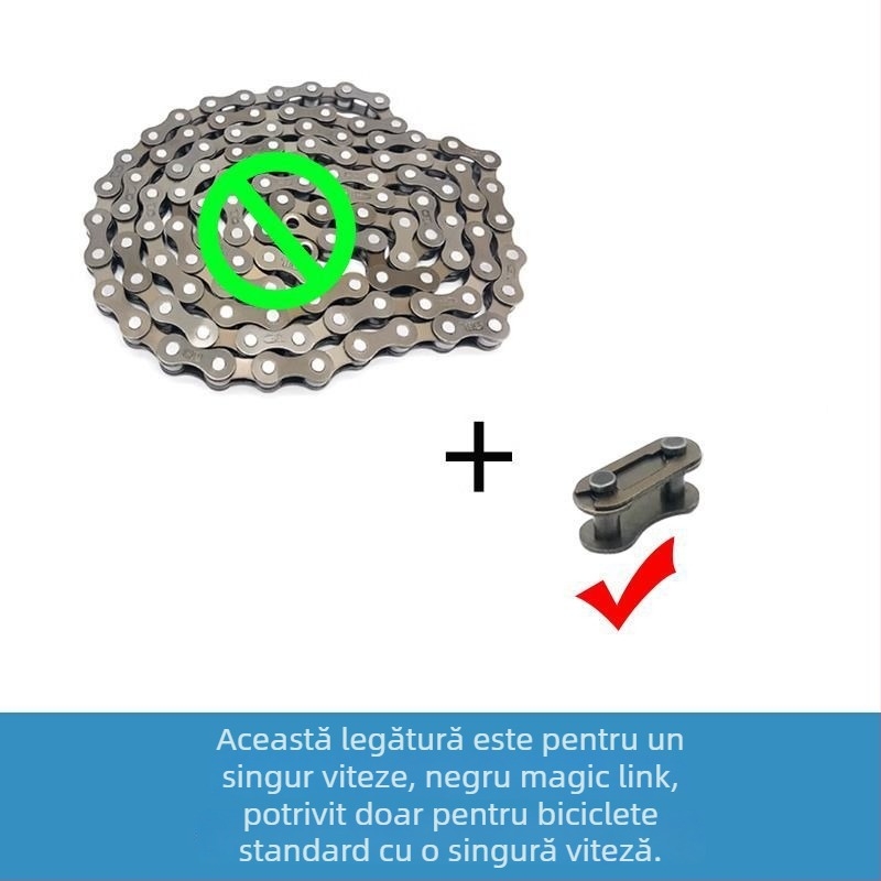 Lanț de bicicletă pentru copii, pentru munte, pliabil și utilizare universală — lanț de transmisie
