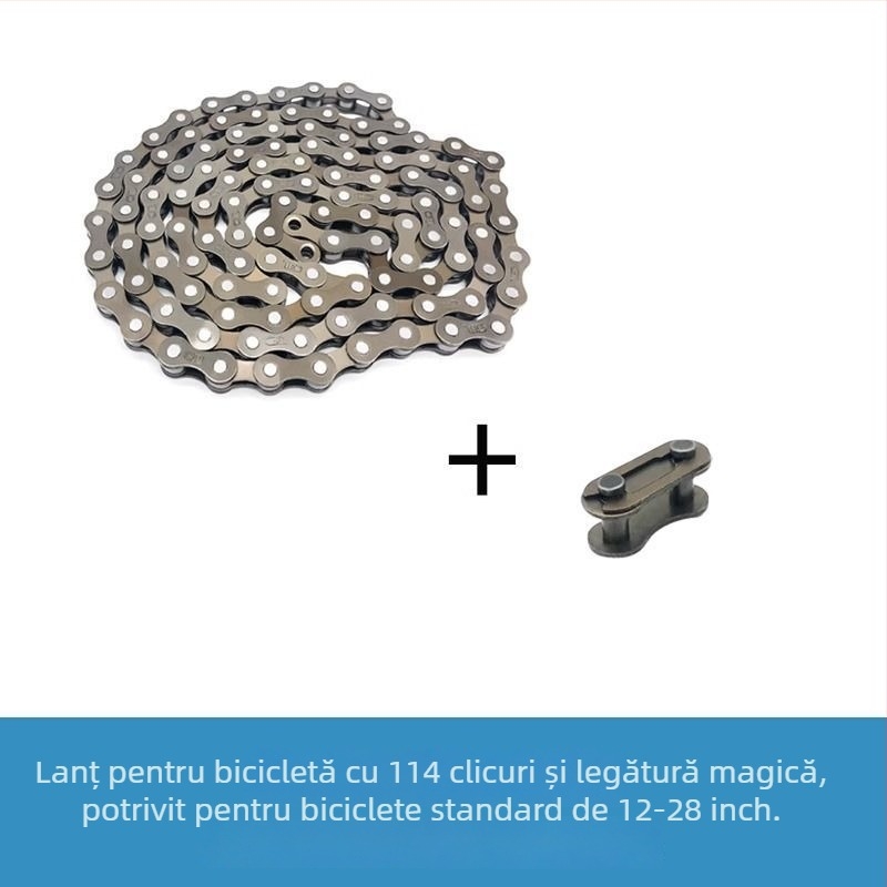 Lanț de bicicletă pentru copii, pentru munte, pliabil și utilizare universală — lanț de transmisie