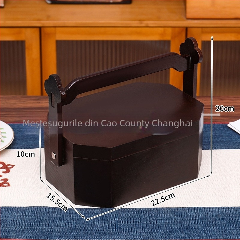 Cutie de depozitare pentru nuci din lemn natural, gravură; imprimare logo disponibilă; greutate netă 500 g