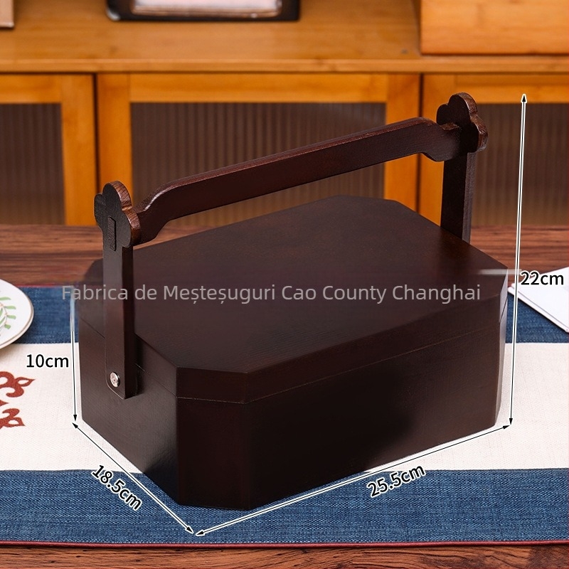 Cutie de depozitare pentru nuci din lemn natural, gravură; imprimare logo disponibilă; greutate netă 500 g