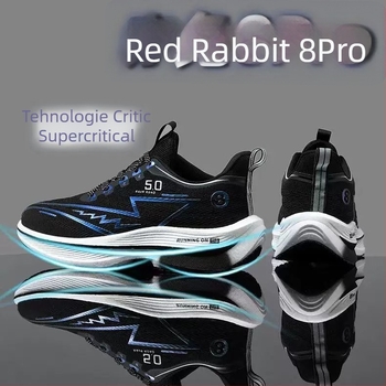 Pantofi de alergare pentru bărbați – partea superioară din piele, talpă TPU, închidere cu șireturi, căptușeală din blană de iepure, toc mic 1–3 cm