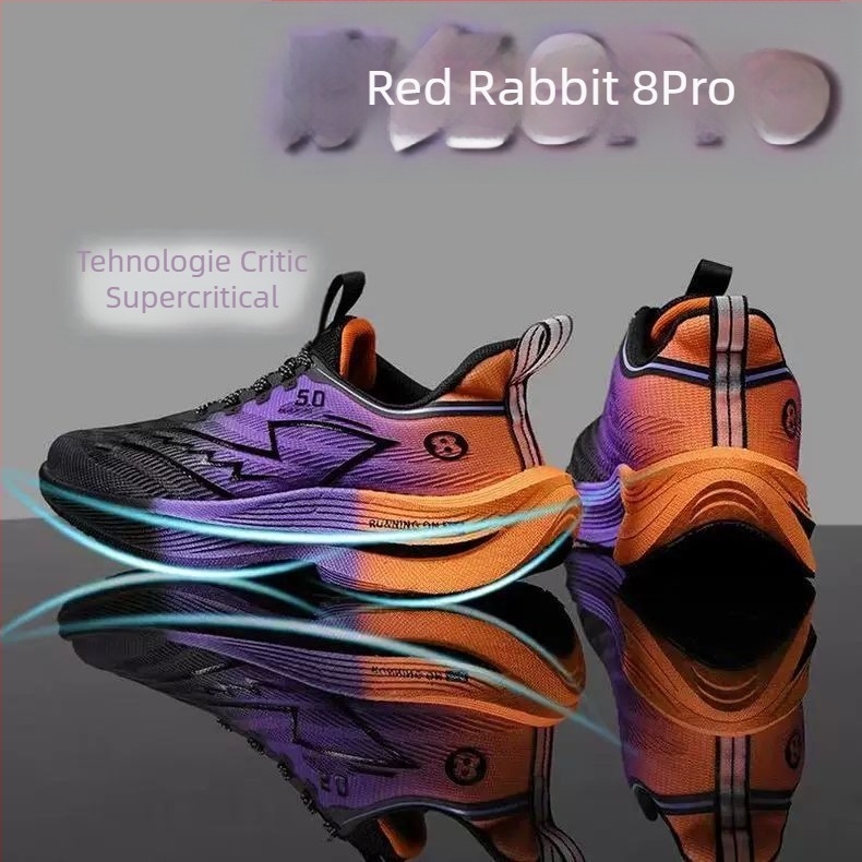 Pantofi de alergare pentru bărbați – partea superioară din piele, talpă TPU, închidere cu șireturi, căptușeală din blană de iepure, toc mic 1–3 cm