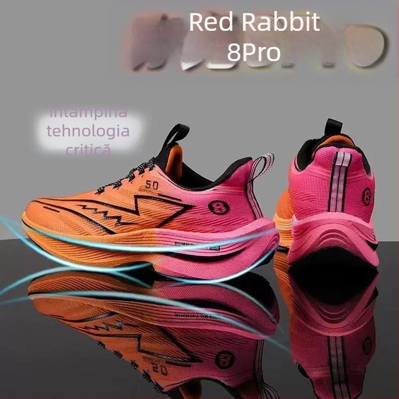 Pantofi de alergare pentru bărbați – partea superioară din piele, talpă TPU, închidere cu șireturi, căptușeală din blană de iepure, toc mic 1–3 cm