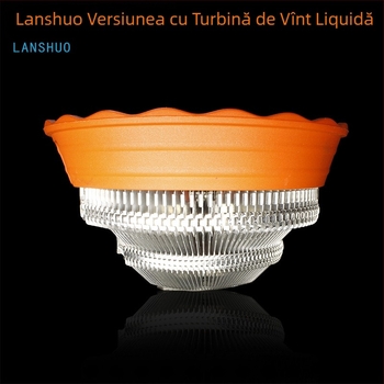 Radiator CPU Swirl versiune, aliaj cupru-aluminiu, răcire cu aer, 2 țevi de transfer termic, USB porturi: 2