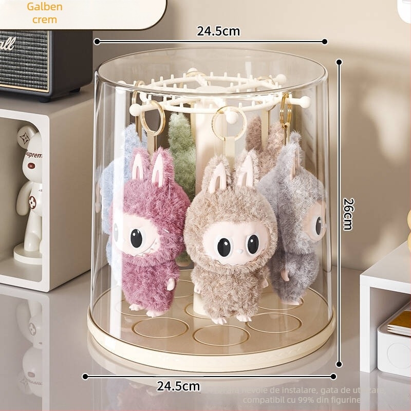 Cutie de depozitare pentru figuri, transparentă PET, protecție împotriva prafului, capacitate 10 L, imprimare logo disponibilă