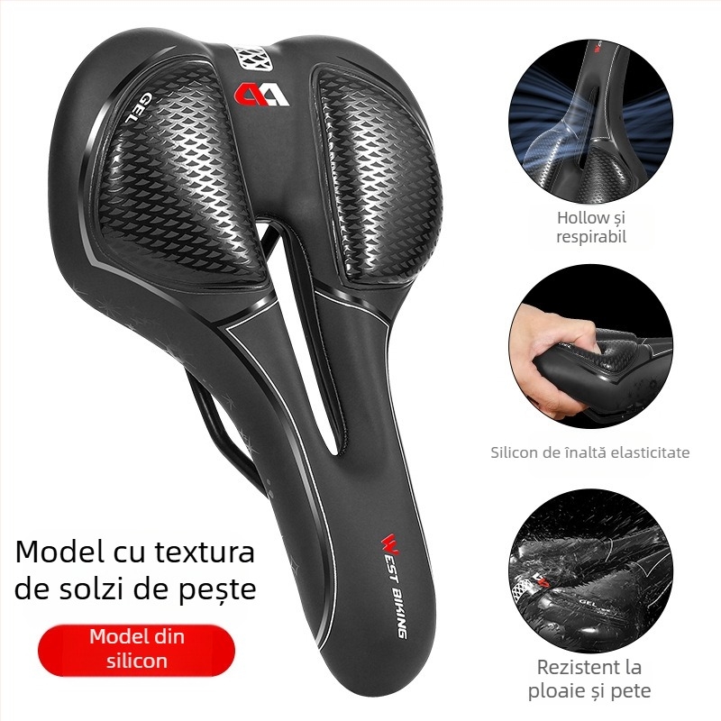Șa de bicicletă din silicon/PU spumă, model YP0801128-129, West Rider