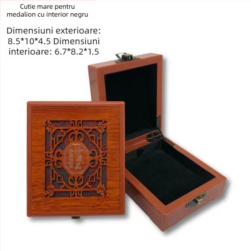 Cutie de afișare pentru brățară, lemn imitativ, ambalaj intern, cutie cadou, ambalaj pentru bijuterii