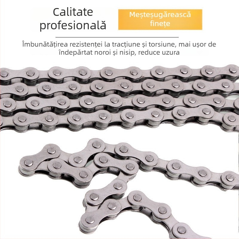 Lanț de bicicletă pentru cărucior și bicicletă de munte, single-speed, cu cataramă magică, lanț cu viteză variabilă 6789 niveluri