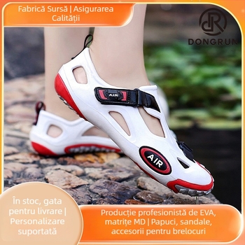 Pantofi EVA pentru plajă bărbați, închidere Velcro — respirabili, impermeabili, antiderapante, talpă TPR, pentru drumeții în aer liber