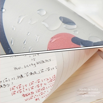 Qiaoguan caiet cu copertă PP, foi detașabile, hârtie din pulpă de lemn 80 g/m²