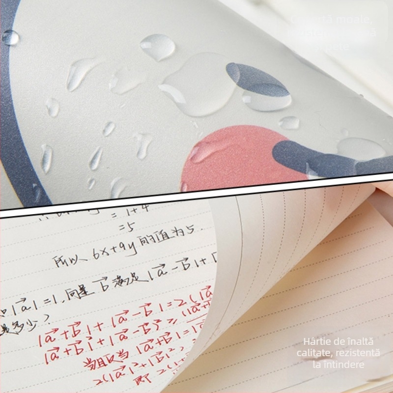 Qiaoguan caiet cu copertă PP, foi detașabile, hârtie din pulpă de lemn 80 g/m²