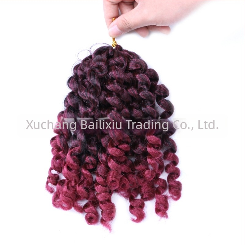 Peruca cu gradient de culoare și dreadlocks, țesută manual complet, stil coreean, mătase de casă