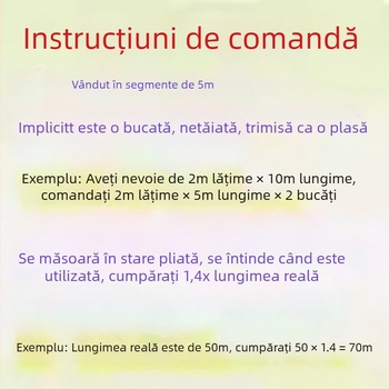 Plasă din poliester anti-păsări pentru seră, iazuri cu pești, livezi și terenuri agricole – protecție din plasă