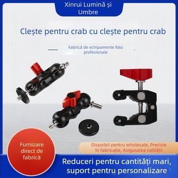 Suport de montaj pentru birou – model Pea pods + crab claws, aliaj de aluminiu, încărcare maximă 2 kg, greutate 128 g