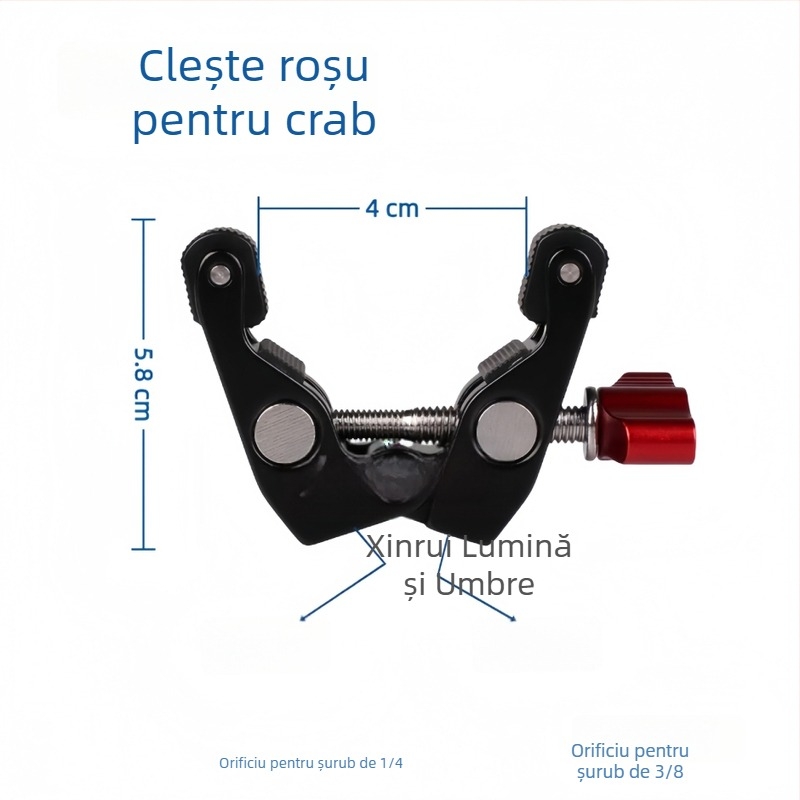 Suport de montaj pentru birou – model Pea pods + crab claws, aliaj de aluminiu, încărcare maximă 2 kg, greutate 128 g