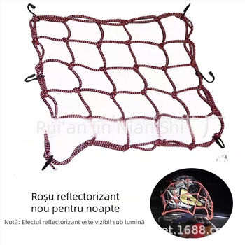 Geantă reflectorizantă din plasă pentru motocicletă — anti-derapaj, anti-furt, depozitare; Brand Golden Years, Model JNFG4040, Compatibilitate generală
