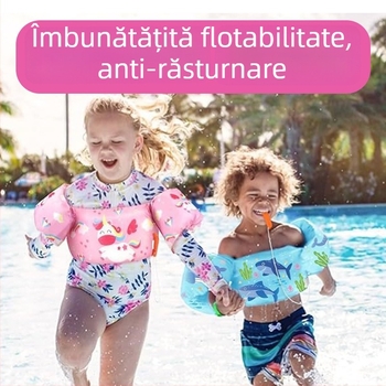 Veste de salvare pentru copii, cu plutivitate din spumă și mansete pentru brațe – material poliester