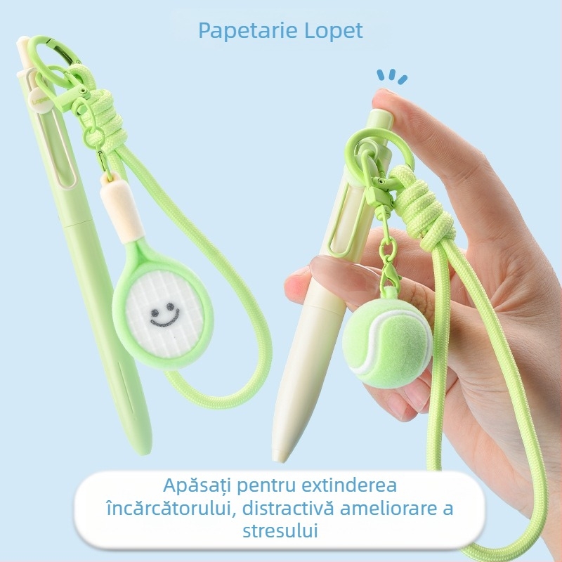 Stilou gel Lepai Didi Ball Match cu vârf ST, corp din plastic, mecanism de apăsare