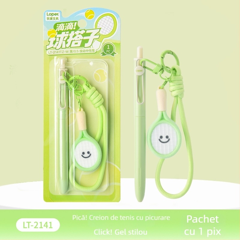 Stilou gel Lepai Didi Ball Match cu vârf ST, corp din plastic, mecanism de apăsare