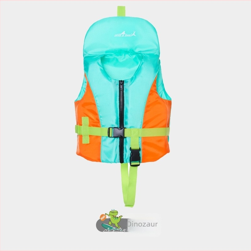 DIVESAIL Vestă de salvare pentru copii, pentru antrenament de înot, neopren 90%, nylon 10%, spumă plutitoare EPE, etichetă privată licențiată