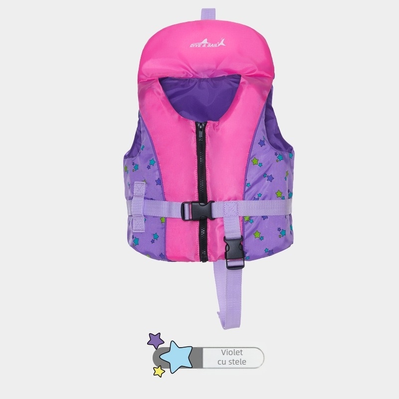 DIVESAIL Vestă de salvare pentru copii, pentru antrenament de înot, neopren 90%, nylon 10%, spumă plutitoare EPE, etichetă privată licențiată