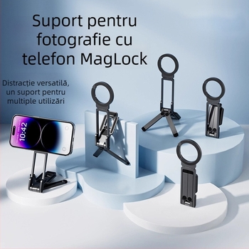 Selfie Stick cu suport universal pentru telefon, rotativ, portabil, personalizabil, pentru călătorii și streaming live