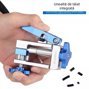 TOOPRE Unealtă din aluminiu pentru montajul liniei de frână hidraulice — instalare ac, presare cap oliv, tăietor de țevi, personalizabil