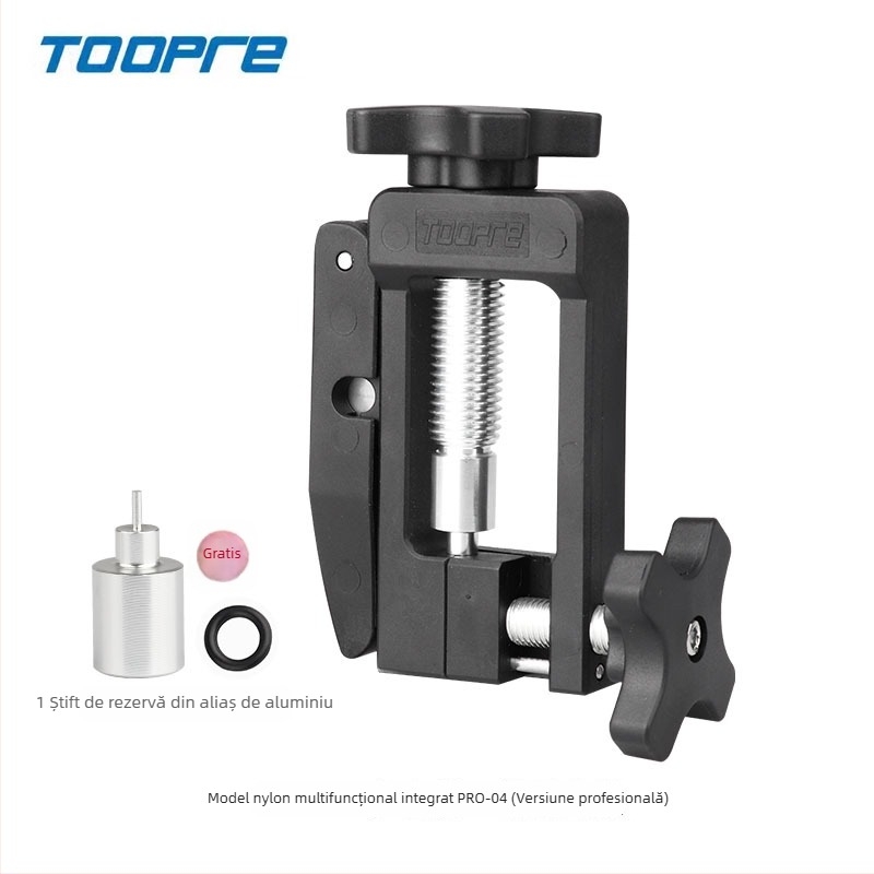 TOOPRE Unealtă din aluminiu pentru montajul liniei de frână hidraulice — instalare ac, presare cap oliv, tăietor de țevi, personalizabil