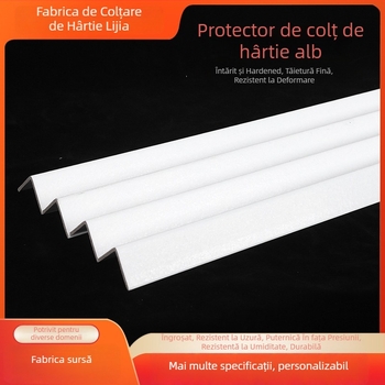 Protector de colț din hârtie în formă de L pentru ambalare, Kraft, fără siglă, duritate personalizabilă