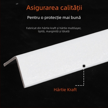 Protector de colț din hârtie în formă de L pentru ambalare, Kraft, fără siglă, duritate personalizabilă