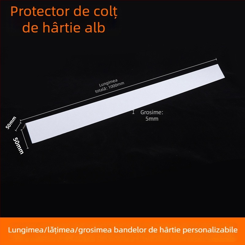 Protector de colț din hârtie în formă de L pentru ambalare, Kraft, fără siglă, duritate personalizabilă