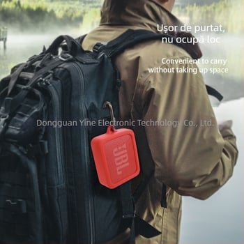 Husă protectoare din silicon pentru difuzorul JBL Go Essential Bluetooth — materiale: silicon, TPU, silicon lichid; turnare prin injecție; personalizabil.
