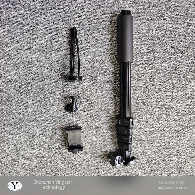 Shadowst Trepied de podea din aliaj pentru telefonul mobil, cu Bluetooth și telecomandă, stabilizare a imaginii, suport pentru transmisii live