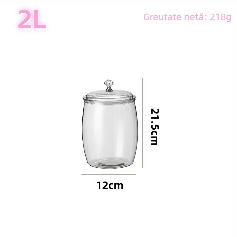 Cutie de depozitare pentru frigider - cutie de depozitare din plastic transparent pentru bucătărie, set de 5 piese, PET, capacitate 4.1-5 L, stil lux lejer