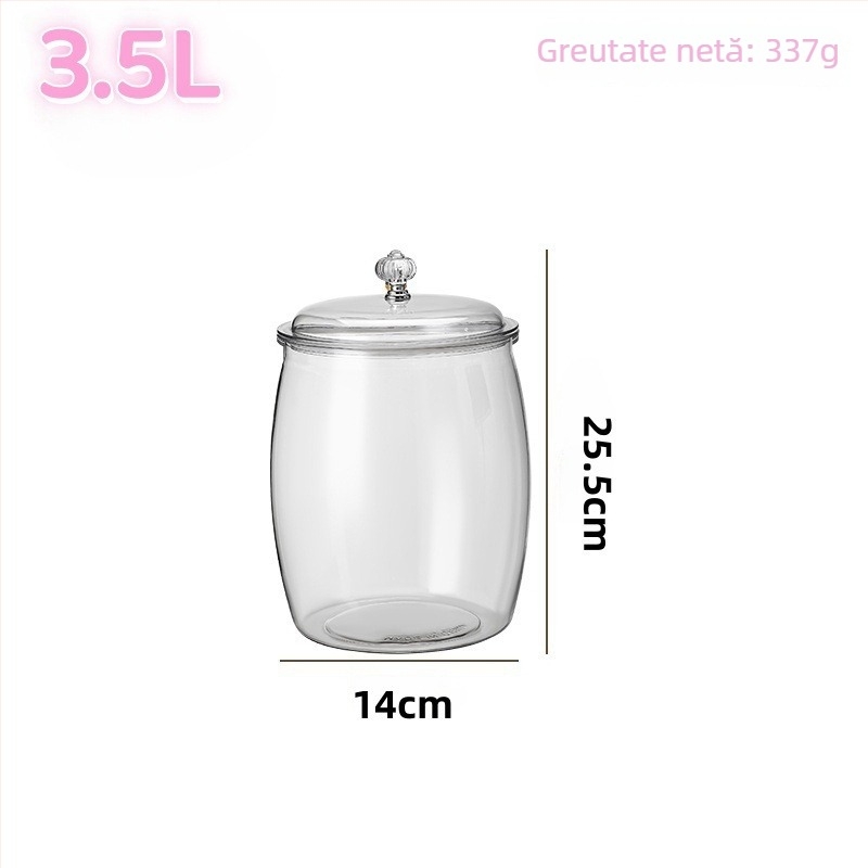 Cutie de depozitare pentru frigider - cutie de depozitare din plastic transparent pentru bucătărie, set de 5 piese, PET, capacitate 4.1-5 L, stil lux lejer
