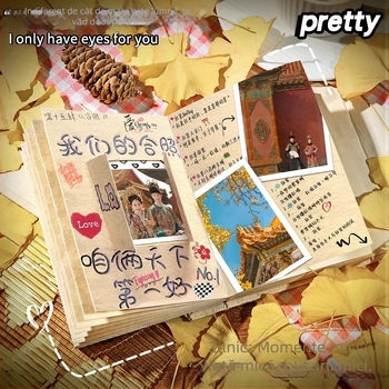 Jurnal cu pagini din hârtie din paie – copertă PP, kit DIY, fără marcă, stil 11408890