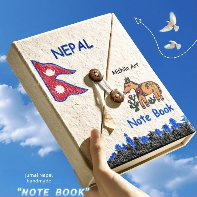 Jurnal cu pagini din hârtie din paie – copertă PP, kit DIY, fără marcă, stil 11408890