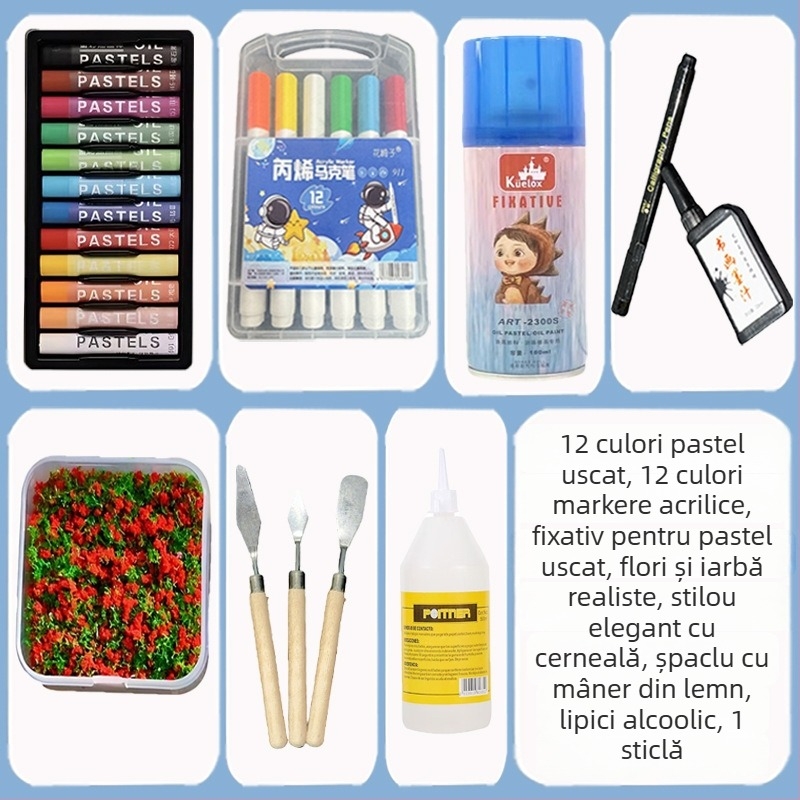 Jurnal cu pagini din hârtie din paie – copertă PP, kit DIY, fără marcă, stil 11408890