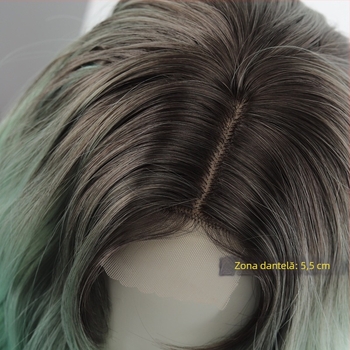 Perucă de cosplay pentru anime, fibre rezistente la temperaturi înalte, căptușeală din dantelă respirabilă, model Dm848