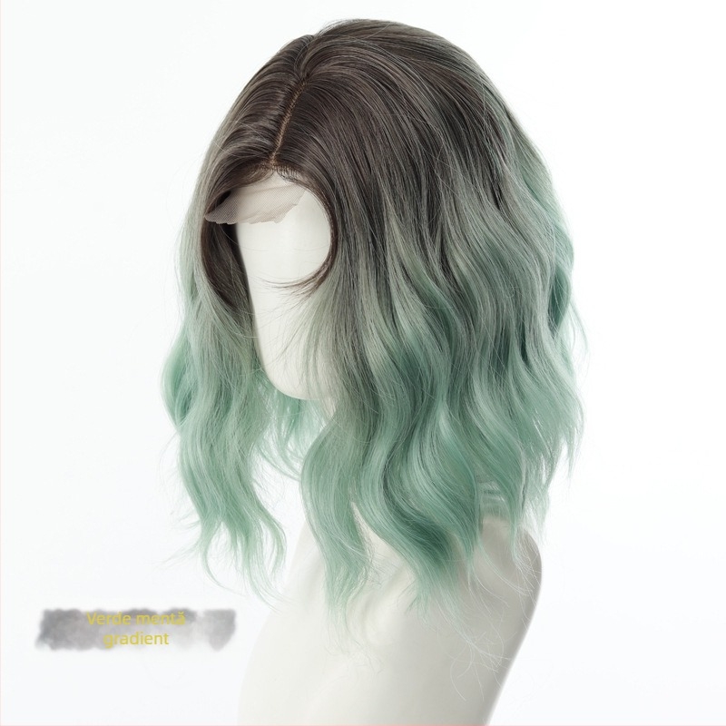 Perucă de cosplay pentru anime, fibre rezistente la temperaturi înalte, căptușeală din dantelă respirabilă, model Dm848