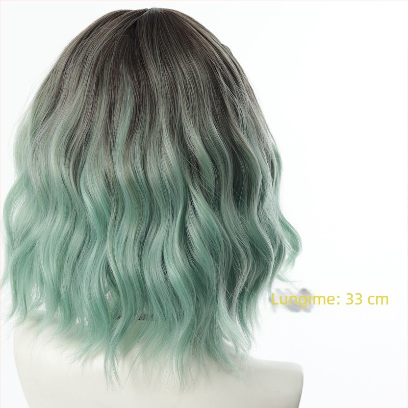 Perucă de cosplay pentru anime, fibre rezistente la temperaturi înalte, căptușeală din dantelă respirabilă, model Dm848