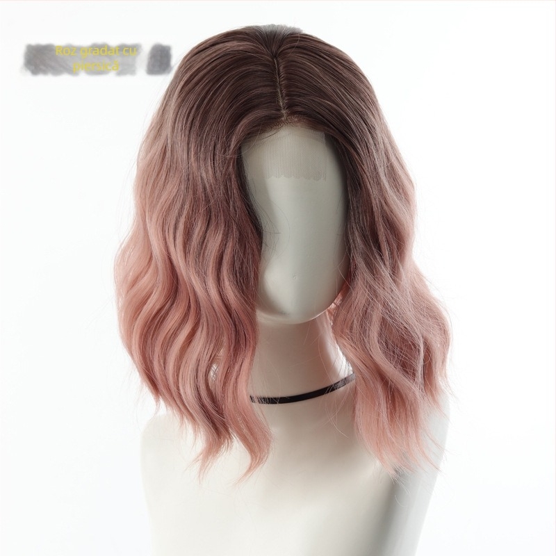 Perucă de cosplay pentru anime, fibre rezistente la temperaturi înalte, căptușeală din dantelă respirabilă, model Dm848