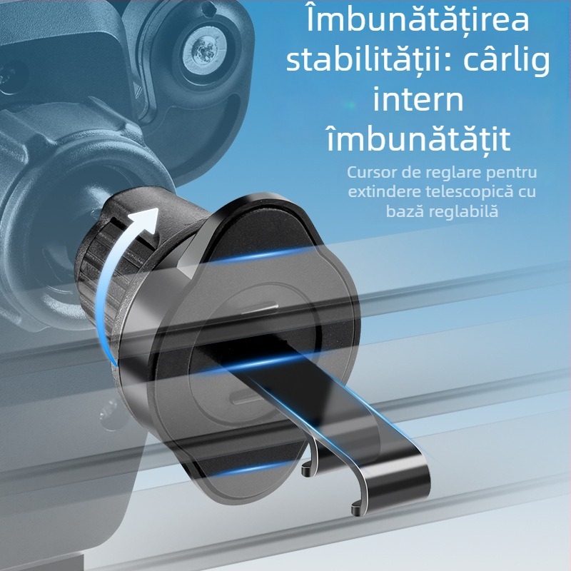 Suport auto pentru telefon, montat pe gură de aer a mașinii, cu senzor de gravitație, antișoc, compatibil universal