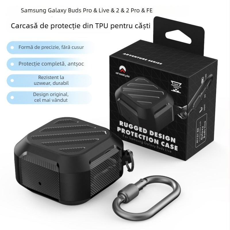 Carcasă TPU pentru Samsung Buds Live/FE și Buds Pro (2 & 2 Pro) – husă dură, embossing, personalizabilă, compatibilă cu modelele Samsung.