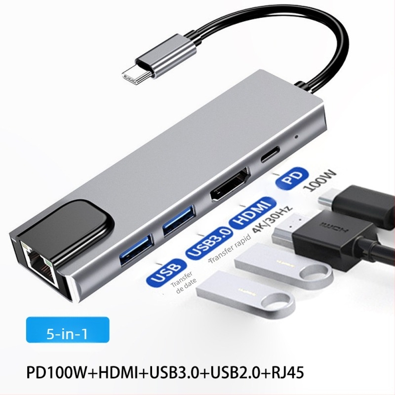 Dock de extensie ALNK AL-8IN1, compatibil cu laptopuri și telefoane mobile