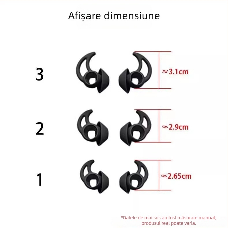 Steney husă din silicon pentru Bose QC/Sport căști wireless, turnare prin injecție, stil monocrom