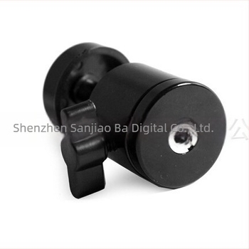 Gimbal mini sferic pentru telefonul mobil și o cameră mică, rotație 360° orizontal/vertical, corp metalic, greutate 90 g, montaj cu filet